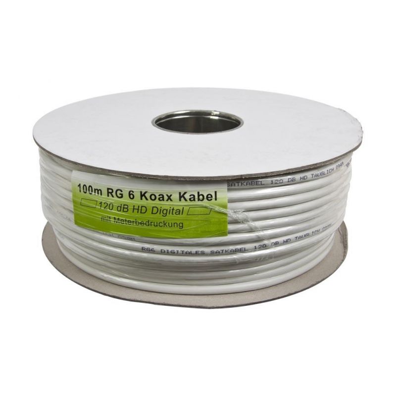 OEM Koaxialkabel 120dB 4-fach geschirmt 100m auf Spule