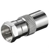 F-Stecker auf Koaxial-Kupplung (Adapter)