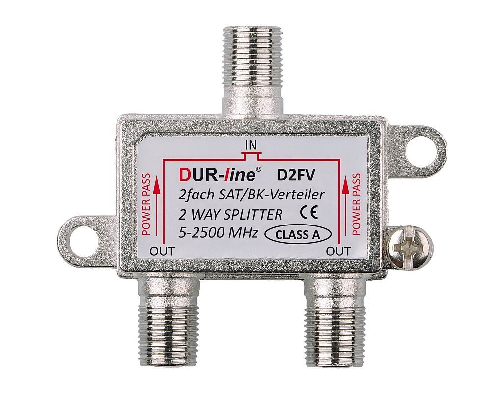 DUR-line 2-fach Verteiler Unicable tauglich DUR-line 2-fach Verteiler Unicable tauglich