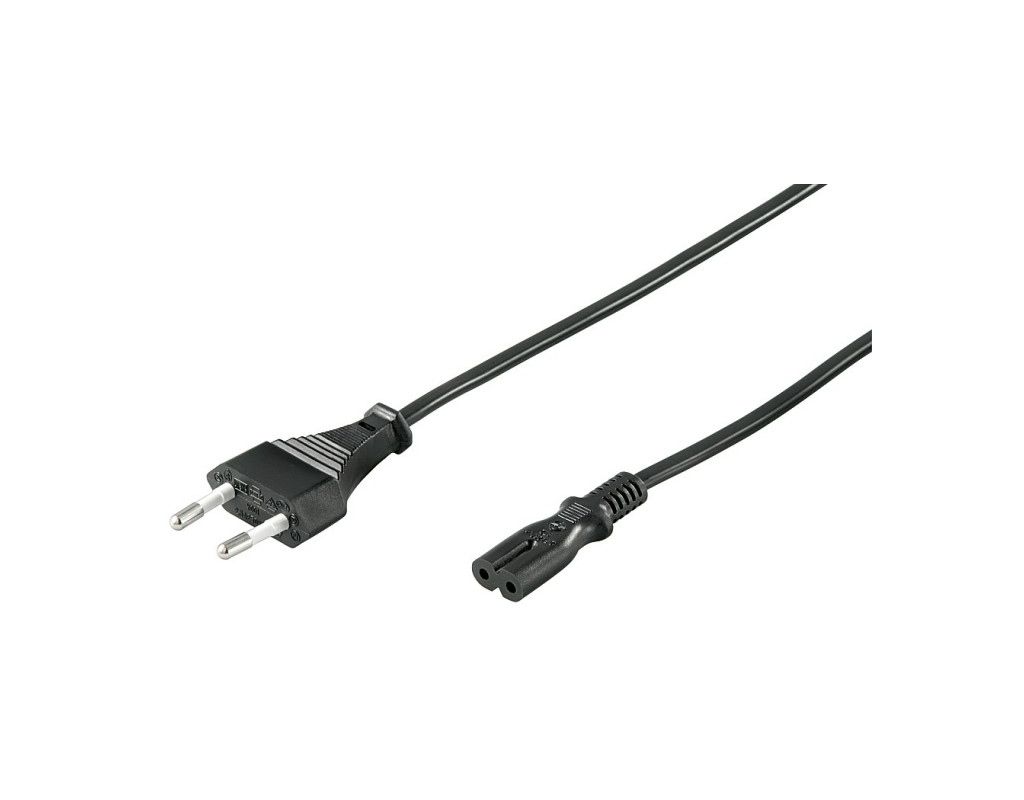 Netzkabel 1,5 Meter Eurostecker auf Gerätebuchse C7... Netzkabel 1,5 Meter Eurostecker auf Gerätebuchse C7 schwarz