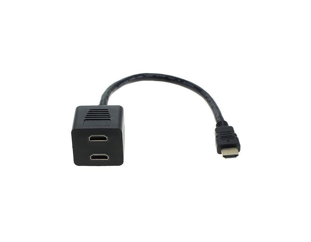 OTB HDMI Adapter/Verteiler HDMI-Stecker auf 2x HDMI-Buchse OTB HDMI Adapter/Verteiler HDMI-Stecker auf 2x HDMI-Buchse