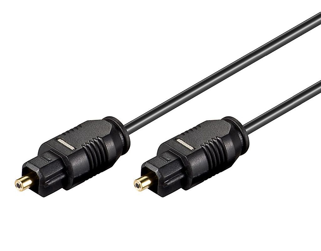 Optisches Audiokabel 5,0 Meter Toslinkstecker schwarz Optisches Audiokabel 5,0 Meter Toslinkstecker schwarz