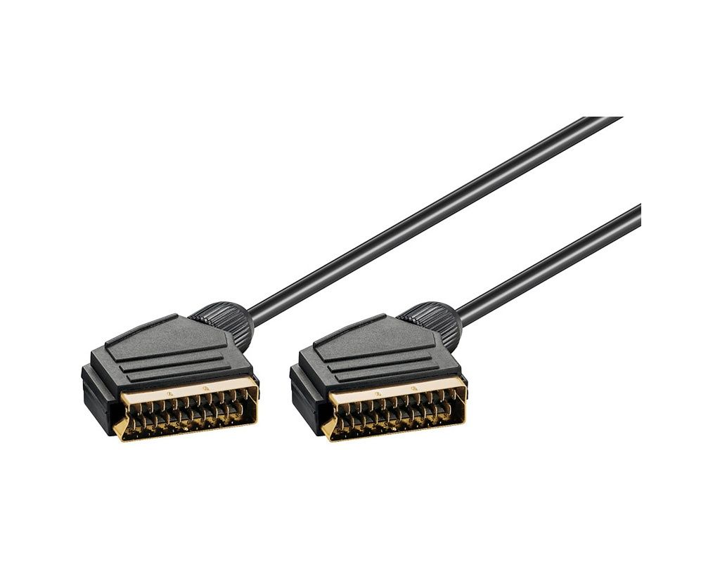 Scart Kabel 1.5m vollbelegt 21-polig vergoldet Scart Kabel 1.5m vollbelegt 21-polig vergoldet