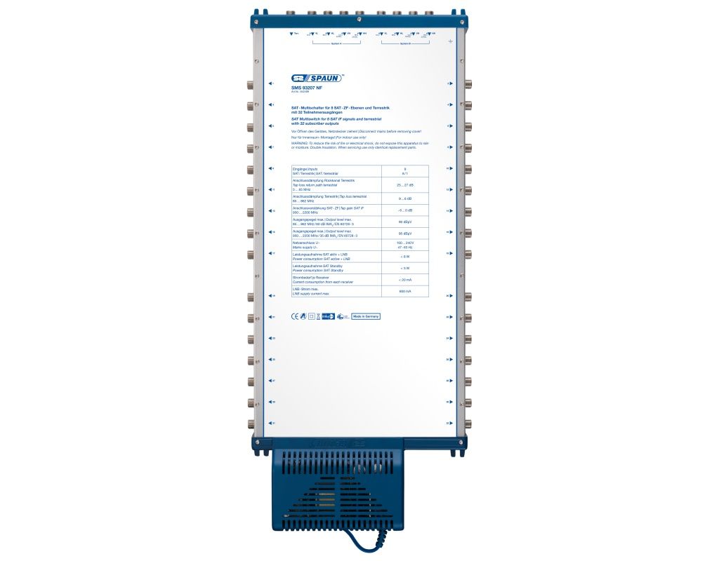 Spaun Multischalter SMS 93207 NF für 32 Teilnehmer Spaun Multischalter SMS 93207 NF für 32 Teilnehmer