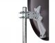 DUR-line Select 85/90cm Satellitenschüssel Alu hellgrau / anthrazit / ziegelrot