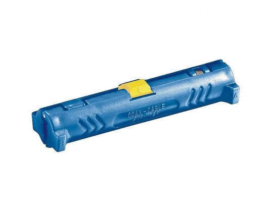 fixPoint Abisolierer für Koaxialkabel blau