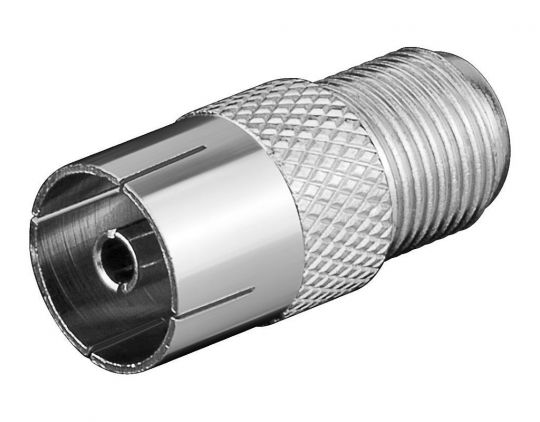 Adapter F-Kupplung auf Koaxial Kupplung