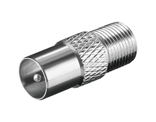 Adapter F-Kupplung auf Koaxial Stecker High Quality