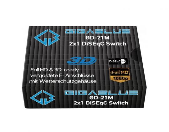 GigaBlue DiSEqC Schalter 2/1 inkl. Wetterschutzgehäuse