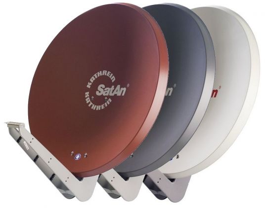 Kathrein CAS 90 Sat-Antenne multifeedfähig weiss / grau / rot