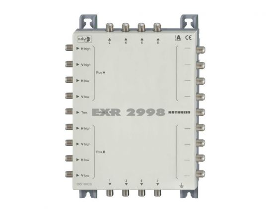 Kathrein EXR 2998 Multischalter Durchgang Kaskade 9 auf 8