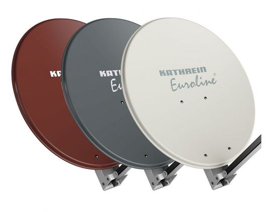 Kathrein Euroline KEA 850 Sat Antenne weiß / graphit / rotbraun