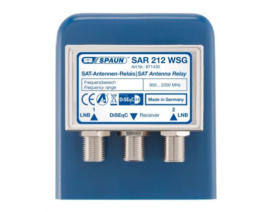 Spaun SAR 212 WSG Sat Antennen Relais 2/1