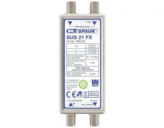Spaun SUS 21 FX UNiSEqC Einkabelsystem EN 50494/ EN 50607
