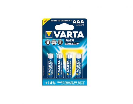 Varta AAA Batterie 4 Stück Mignon High Energy