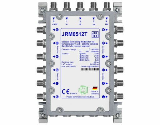 Jultec JRM0512T Multischalter ohne Netzteil (nicht kaskadierbar)