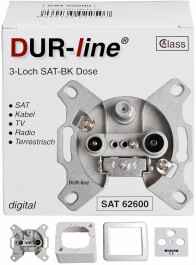 DUR-line Antennendose SAT/Kabel-TV/DVB-T/Radio/Unicable