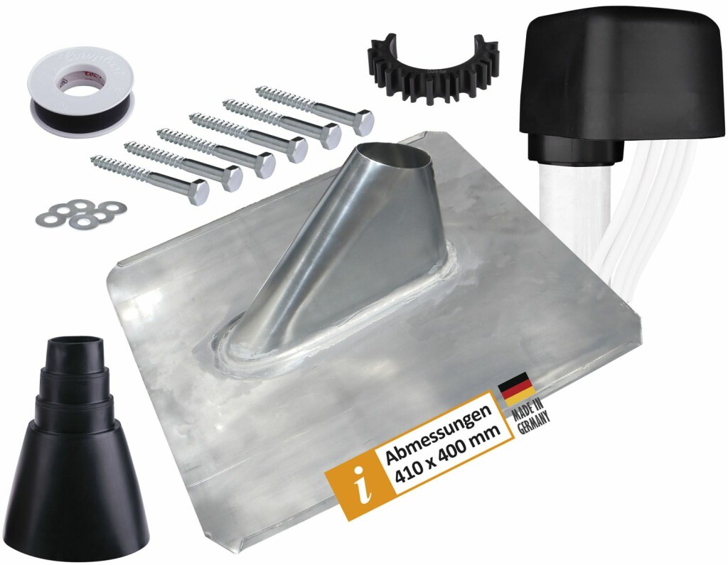 Dachsparrenhalter Montage Set für 60mm Masten schwarz Dachsparrenhalter Montage Set für 60mm Masten schwarz