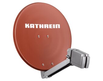 Kathrein CAS 80 Sat-Antenne Rotbraun (ro)...