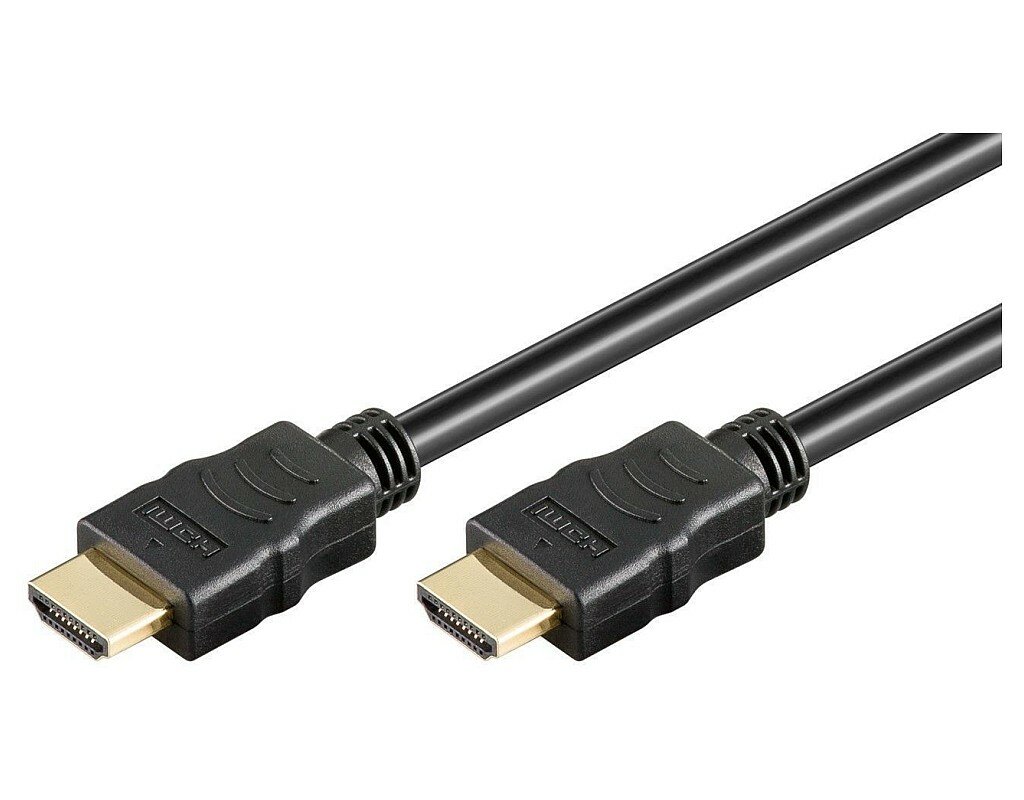 High-Speed HDMI-Kabel für Full HDTV HDCP schwarz 5 Meter vergoldete Kontakte 