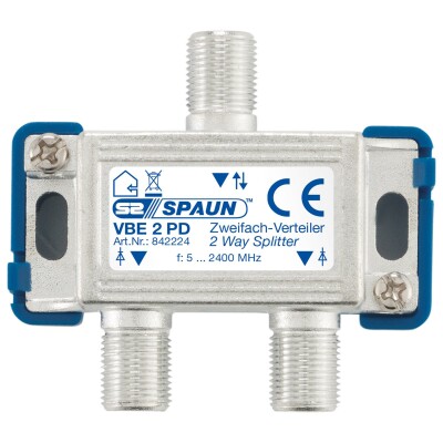 Spaun VBE 2 PD 2-fach Verteiler BK-tauglich