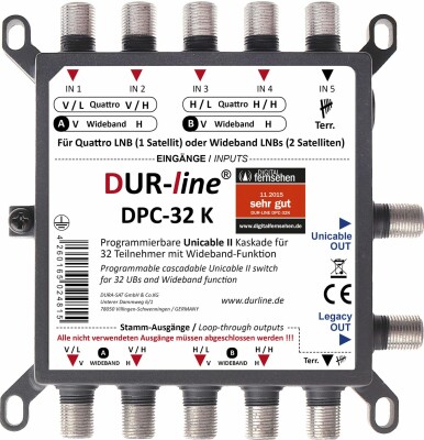 DUR-line Unicable II Kaskade DPC-32 K programmierbar