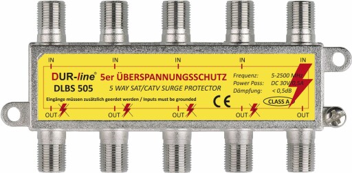DUR-line DLBS 505 Überspannungsschutz/Blitzschutz für Sat Anlagen