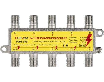 DUR-line DLBS 505 Überspannungsschutz/Blitzschutz...
