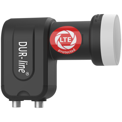 DUR-line +Ultra Twin LNB für bis zu 2 Teilnehmer schwarz