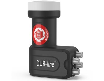 DUR-line +Ultra Quad LNB für bis zu 4 Teilnehmer schwarz