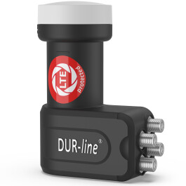 DUR-line +Ultra Quad LNB für bis zu 4 Teilnehmer schwarz