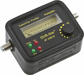 DUR-line SF 2450 B Satfinder mit Gummi-Schutzhülle...