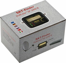 DUR-line SF 2450 B Satfinder mit Gummi-Schutzhülle schwarz