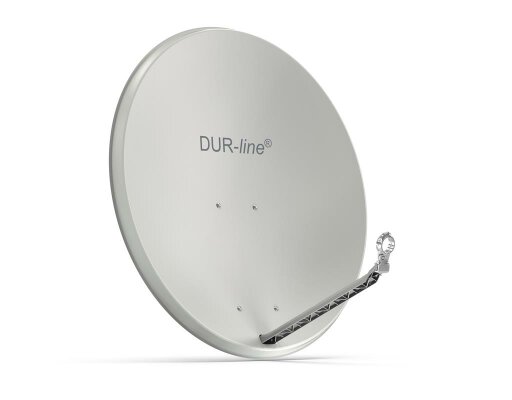 DUR-line Select 85/90cm Satellitenschüssel Alu hellgrau