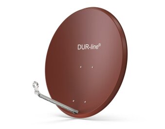 DUR-line Select 85/90cm Satellitenschüssel Alu ziegelrot