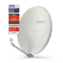 DUR-line Select 75/80cm Satellitenschüssel Alu hellgrau