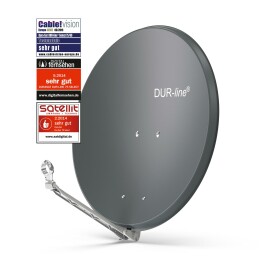 DUR-line Select 75/80cm Satellitenschüssel Alu anthrazit