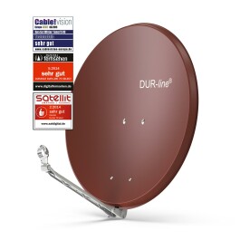 DUR-line Select 75/80cm Satellitenschüssel Alu ziegelrot