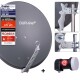 DUR-line Select 75/80cm Komplettanlage anthrazit + Single LNB