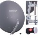 DUR-line Select 75/80cm Komplettanlage anthrazit + Single LNB