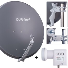 DUR-line Select 75/80cm Komplettanlage anthrazit Unicable...