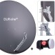 DUR-line Select 85/90cm Komplettanlage anthrazit + Single LNB