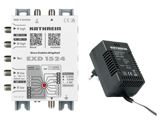 Kathrein EXD 1524 Unicable Multischalter 5 auf 24 (2x12)