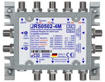 Jultec JRS0502-4M Unicable Multischalter 2x4 erweiterbar