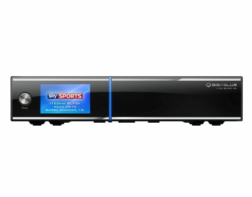 GigaBlue UHD Quad 4K 2x DVB-S2 FBC + 1x DVB-S2X Tuner 2TB HDD