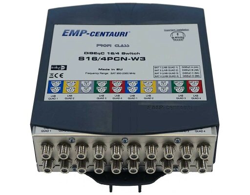 EMP Profi-Class DiSEqC Schalter S16/4 PCN-W3