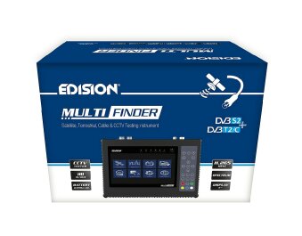 Edision Multi-Finder DVB-S/C/T2 Messgerät und CCTV Tester