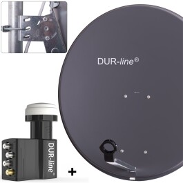 DUR-line MDA 80 Satellitenschüssel anthrazit +...