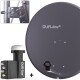 DUR-line MDA 80 Satellitenschüssel anthrazit + Unicable LNB UK 104