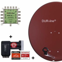 DUR-line MDA 80 Satellitenschüssel rot +...